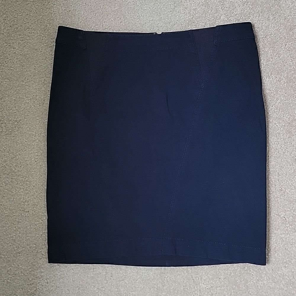 BCBGMAXAZRIA navy skirt 